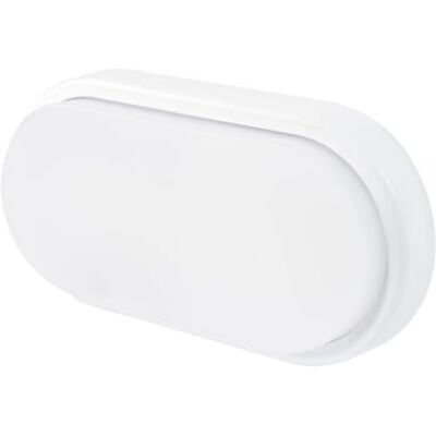 Gefom 410012 oval LED-bulleye, integrerad, 12 W, 840 lumen, 210 x 105 x 42 mm, vit Gefom 410012 oval LED-bulleye, integrerad, 12 W, 840 lumen, 210 x 105 x 42 mm, vit