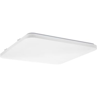 EGLO LED taklampa Frania, 1 flamig vägglampa, taklampa av stål och plast, vardagsrumslampa i vitt, kökslampa, golvlampa filt i L x B 53 cm EGLO LED taklampa Frania, 1 flamig vägglampa, taklampa av stål och plast, vardagsrumslampa i vitt, kökslampa, golvlampa filt i L x B 53 cm