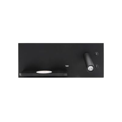 Levitantes Vägglampa 2 + 8w 4000k Velazquez Svart Dcho Usb + Qi 130lm Dubbel På 14 x 35 x 14 cm Levitantes Vägglampa 2 + 8w 4000k Velazquez Svart Dcho Usb + Qi 130lm Dubbel På 14 x 35 x 14 cm