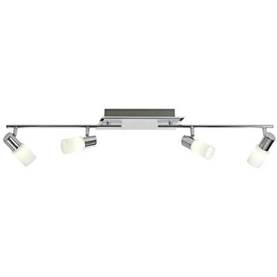 Trio Leuchten LED-golvlampa i aluminium/krom, glas vitvitvitvad, inklusive 3 x 5 W LED, höjd 145 cm 421410305 Trio Leuchten LED-golvlampa i aluminium/krom, glas vitvitvitvad, inklusive 3 x 5 W LED, höjd 145 cm 421410305