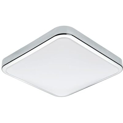 EGLO Vägglampa Manilva 1 i krom och vitt 16W L: 29 H: 7cm EGLO Vägglampa Manilva 1 i krom och vitt 16W L: 29 H: 7cm