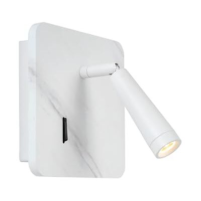 LUCIDE 77282/03/31 sänglampa, trä, 3 W, vit LUCIDE 77282/03/31 sänglampa, trä, 3 W, vit