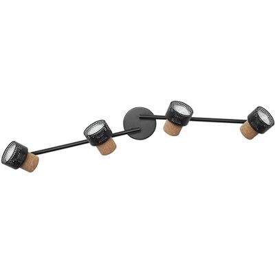LEDVANCE Decor Spot Cork 4X3.4W 927 GU10 BK LEDV, 13,6 W, svart LEDVANCE Decor Spot Cork 4X3.4W 927 GU10 BK LEDV, 13,6 W, svart