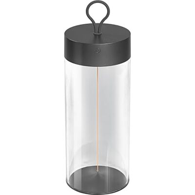 OSRAM DECOR FILAMENT LED bordslampa 320mm, mörkgrå, 1,2W, 105lm, trådlös, modern glödtrådsdesign, individuell ljusstyrka, dimbar, touch-teknik, litiumbatteri, IP20, 2700K OSRAM DECOR FILAMENT LED bordslampa 320mm, mörkgrå, 1,2W, 105lm, trådlös, modern glödtrådsdesign, individuell ljusstyrka, dimbar, touch-teknik, litiumbatteri, IP20, 2700K