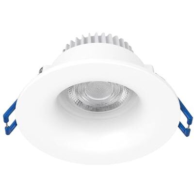 EGLO infälld spotlight Salabate, Ø 8,8 cm, taklampa badrum, aluminium vit, varmvit, neutralvit, kallvit, IP65 EGLO infälld spotlight Salabate, Ø 8,8 cm, taklampa badrum, aluminium vit, varmvit, neutralvit, kallvit, IP65