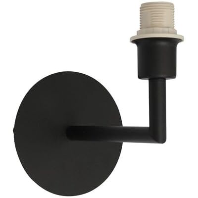 VoltShine Vägglampa svart vägglampa med en stillebas, storlek 17 x 12 x 17,5 cm och E14-uttag VoltShine Vägglampa svart vägglampa med en stillebas, storlek 17 x 12 x 17,5 cm och E14-uttag