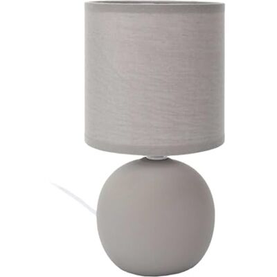 HOME DECO FACTORY , LA0042, Elegant bordslampa H25 cm Modern och ren design, Mjuk belysning för vardagsrum eller sovrum, Matt Taupe Finish Idealisk för inredning HOME DECO FACTORY , LA0042, Elegant bordslampa H25 cm Modern och ren design, Mjuk belysning för vardagsrum eller sovrum, Matt Taupe Finish Idealisk för inredning