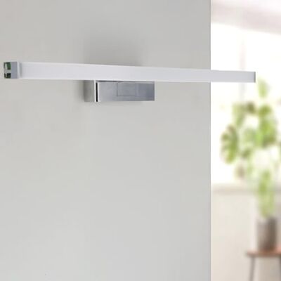 M Ledme 9 W, 60 cm, LED-belysning för badrumsspegel, 4 000 K neutral vit, IP44 vattentät, enkel montering på spegel, möbler eller vägg, storlek: 600 x 45 x 103 mm M Ledme 9 W, 60 cm, LED-belysning för badrumsspegel, 4 000 K neutral vit, IP44 vattentät, enkel montering på spegel, möbler eller vägg, storlek: 600 x 45 x 103 mm