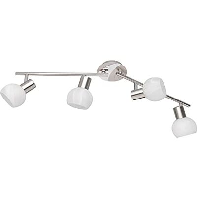 RL LIVE YOUR LIGHT Reality Leuchten R80174007 Antibes A++ till E, Spot, Metall, E14, nickel matt/krom, 11 x 69,5 x 20 cm RL LIVE YOUR LIGHT Reality Leuchten R80174007 Antibes A++ till E, Spot, Metall, E14, nickel matt/krom, 11 x 69,5 x 20 cm