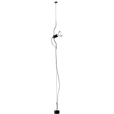 Flos Taklampa Parentesi dimmer av stål i färgen nickel 150 W, mått: kabellängd: 400 cm, diameter: 11 cm, F5600058 Flos Taklampa Parentesi dimmer av stål i färgen nickel 150 W, mått: kabellängd: 400 cm, diameter: 11 cm, F5600058