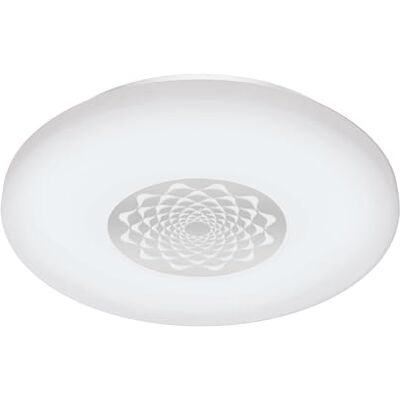 EGLO connect LED-taklampa Capasso-C, smart Home taklampa, vägglampa med mönster, material: Stål, plast, färg: Vit, krom Ø: 34 cm, dimbar, vita nyanser och justerbara färger EGLO connect LED-taklampa Capasso-C, smart Home taklampa, vägglampa med mönster, material: Stål, plast, färg: Vit, krom Ø: 34 cm, dimbar, vita nyanser och justerbara färger