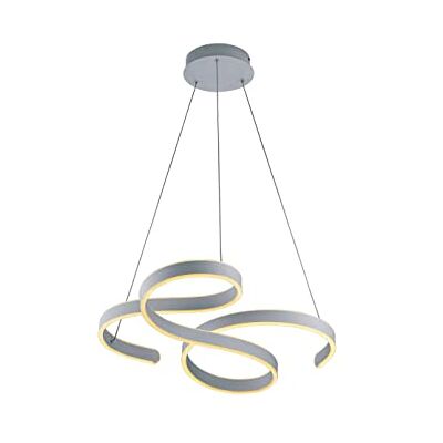 Trio Leuchten LED pendellampa Francis 371310131, metall vit matt, inkl. 52 watt LED, strömbrytare dimmer Trio Leuchten LED pendellampa Francis 371310131, metall vit matt, inkl. 52 watt LED, strömbrytare dimmer