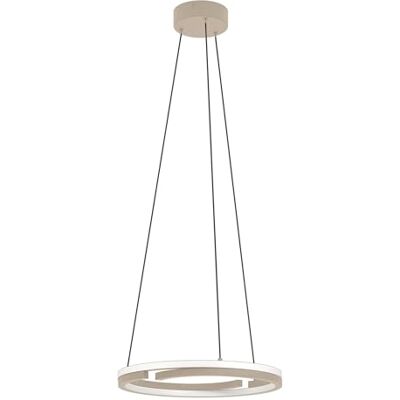 EGLO LED-hänglampa Mezzomonte, dimbar pendellampa med fjärrkontroll, taklampa för matrum, metall i sand och vitt, varm- till kallvitt, 4400 lumen EGLO LED-hänglampa Mezzomonte, dimbar pendellampa med fjärrkontroll, taklampa för matrum, metall i sand och vitt, varm- till kallvitt, 4400 lumen