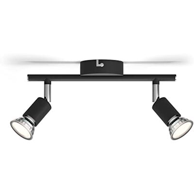 Philips Ytmonterad spotlight Limbali svart 2 lampor 2 x 50W Philips Ytmonterad spotlight Limbali svart 2 lampor 2 x 50W