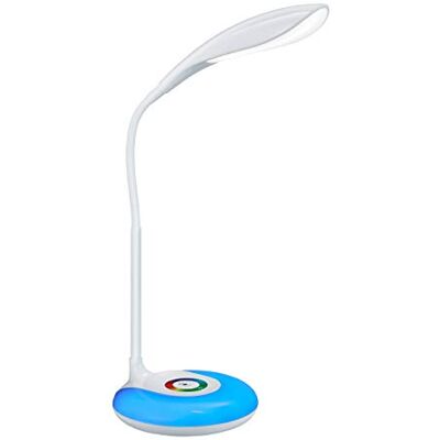 RL LIVE YOUR LIGHT Reality Leuchten LED-skrivbordslampa, Krait R52781201, plastvit, fot med färgväxling RGB LED, inkl. 3,5 watt LED RL LIVE YOUR LIGHT Reality Leuchten LED-skrivbordslampa, Krait R52781201, plastvit, fot med färgväxling RGB LED, inkl. 3,5 watt LED