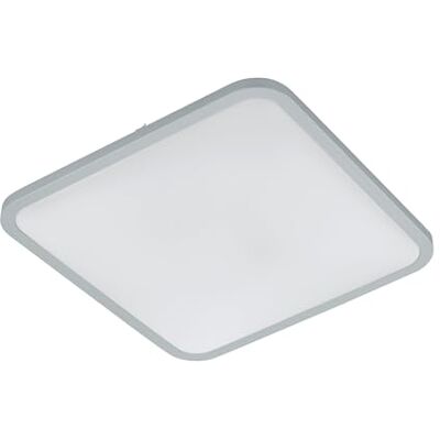 EGLO LED taklampa cogoleto, 1 flammig vägglampa, taklampa av stål, plast i vitt, silver med fjärrkontroll, färgtemperaturbyte (varm, neutral, kall), nattlampa, dimbar EGLO LED taklampa cogoleto, 1 flammig vägglampa, taklampa av stål, plast i vitt, silver med fjärrkontroll, färgtemperaturbyte (varm, neutral, kall), nattlampa, dimbar