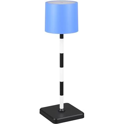 RL LIVE YOUR LIGHT Reality Leuchten LED batteri utomhus bord Fernandez R54096312, metall/plast svart/vit/blå, inkl. 1,5 watt LED, laddningsstation RL LIVE YOUR LIGHT Reality Leuchten LED batteri utomhus bord Fernandez R54096312, metall/plast svart/vit/blå, inkl. 1,5 watt LED, laddningsstation