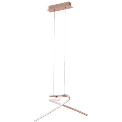 EGLO LED-pendellampa, Palozza, hänglampa med 2 ljuskällor, hängande lampa av aluminium och plast, matbord, vardagsrum, hängande i roséguld, vit EGLO LED-pendellampa, Palozza, hänglampa med 2 ljuskällor, hängande lampa av aluminium och plast, matbord, vardagsrum, hängande i roséguld, vit