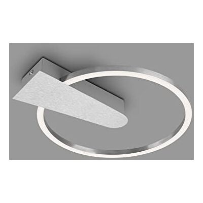 BRILONER Leuchten – LED-taklampa, dimbar i 3 steg, minnesfunktion, varmvit ljusfärg, LED-taklampa, rund, aluminiumfärgad, Ø 29,5 cm BRILONER Leuchten – LED-taklampa, dimbar i 3 steg, minnesfunktion, varmvit ljusfärg, LED-taklampa, rund, aluminiumfärgad, Ø 29,5 cm