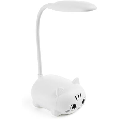 Back2Fun Skrivbord för barn kattunge form varm LED-lampa flexibel hals mini bärbar USB uppladdningsbar barn nattlampa studielampa Back2Fun Skrivbord för barn kattunge form varm LED-lampa flexibel hals mini bärbar USB uppladdningsbar barn nattlampa studielampa