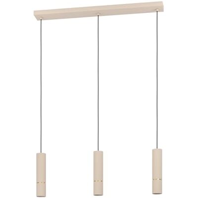 EGLO LED Hänglampa Caminia, 3 Lampig Taklampa Ovanför Matbordet, Matsalslampa Av Metall I Beige Och Guld, Gu10 Lampa, Varmvit EGLO LED Hänglampa Caminia, 3 Lampig Taklampa Ovanför Matbordet, Matsalslampa Av Metall I Beige Och Guld, Gu10 Lampa, Varmvit