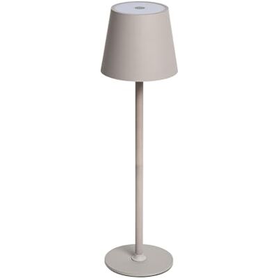 Idena 50153 LED Touch bord, dimbar sänglampa med USB-C, för utomhus och inomhus, höjdjusterbar bord, grå färg Idena 50153 LED Touch bord, dimbar sänglampa med USB-C, för utomhus och inomhus, höjdjusterbar bord, grå färg