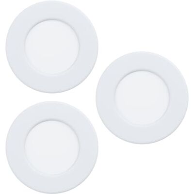 EGLO Connect.Z Set Om 3 Smart Home LED Infällda Badrumsstrålkastare Fueva 6 Z, Plan, Ø 8.6 Cm, Zigbee, App Och Alexa, RGB, Varmvit Kallvit, Dimbar, Infälld Metallstrålkastare Vit, IP44 EGLO Connect.Z Set Om 3 Smart Home LED Infällda Badrumsstrålkastare Fueva 6 Z, Plan, Ø 8.6 Cm, Zigbee, App Och Alexa, RGB, Varmvit Kallvit, Dimbar, Infälld Metallstrålkastare Vit, IP44