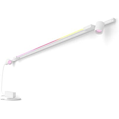 Philips Perifo rälsbelysning baskit vit skena med 2 spotlights + 1 ljusrör (med strömkontakt): White and Color, Zigbee & BT, röststyrning via Amazon Alexa, Google och Siri Philips Perifo rälsbelysning baskit vit skena med 2 spotlights + 1 ljusrör (med strömkontakt): White and Color, Zigbee & BT, röststyrning via Amazon Alexa, Google och Siri