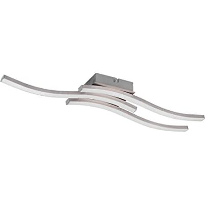 RL LIVE YOUR LIGHT Reality Leuchten LED-taklampa Route R62473407, metall nickel matt, plast vit, inkl. 3 x 5 watt LED RL LIVE YOUR LIGHT Reality Leuchten LED-taklampa Route R62473407, metall nickel matt, plast vit, inkl. 3 x 5 watt LED