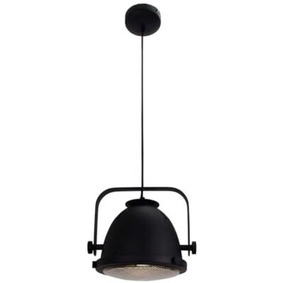 Chericoni Nero hängande lampa – 1 lampa – 20 cm – svart med glas Chericoni Nero hängande lampa – 1 lampa – 20 cm – svart med glas