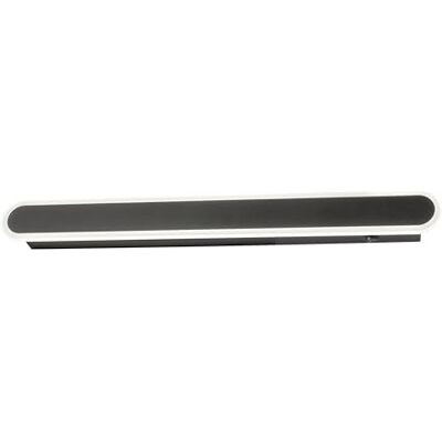 Fischer & Honsel vägglampa, Stretto sandsvart L: 60 cm, B: 6 cm, projektionsvägg: 4,50 cm omkopplingsbar med strömbrytare 1x LED 16,0 W 2700 K inkl. 2300 lm EEG: F 30554 Fischer & Honsel vägglampa, Stretto sandsvart L: 60 cm, B: 6 cm, projektionsvägg: 4,50 cm omkopplingsbar med strömbrytare 1x LED 16,0 W 2700 K inkl. 2300 lm EEG: F 30554