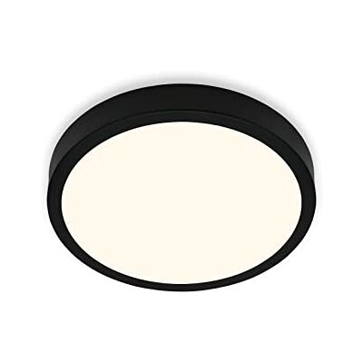 BRILONER Taklampa LED, taklampa, varmvitt ljus, utanpåliggande lampa, utanpåliggande lampa, svart, Ø280x40 mm BRILONER Taklampa LED, taklampa, varmvitt ljus, utanpåliggande lampa, utanpåliggande lampa, svart, Ø280x40 mm