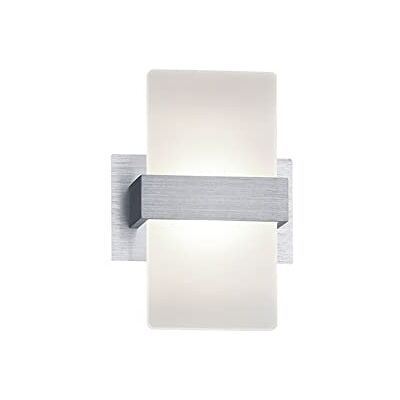 Trio Leuchten LED-vägglampa platon, aluminium borstad, akryl vit Trio Leuchten LED-vägglampa platon, aluminium borstad, akryl vit
