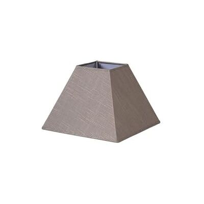 VoltShine Lampskärm pyramidlampskärm, e27, linnegrå, mått 25 x 11 x 18 cm, perfekt för elegant dekoration VoltShine Lampskärm pyramidlampskärm, e27, linnegrå, mått 25 x 11 x 18 cm, perfekt för elegant dekoration