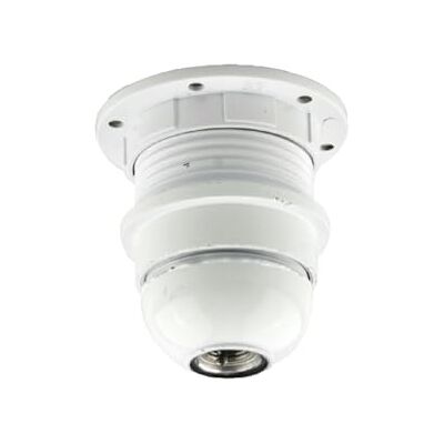 VoltShine Lamphållare skruvlamphållare E-27, kapacitet på 4A, vit, tillverkad av slitstark plast VoltShine Lamphållare skruvlamphållare E-27, kapacitet på 4A, vit, tillverkad av slitstark plast