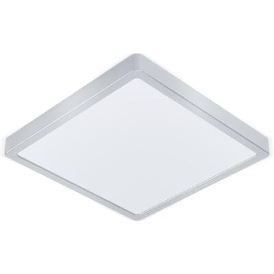 EGLO LED-taklampa MOLAY, påbyggnadslampa men en ljuskälla i stål och plast, taklampa i silver, vit, LED-påbyggnadslampa lampa varmvit, L x B 28,5 cm EGLO LED-taklampa MOLAY, påbyggnadslampa men en ljuskälla i stål och plast, taklampa i silver, vit, LED-påbyggnadslampa lampa varmvit, L x B 28,5 cm