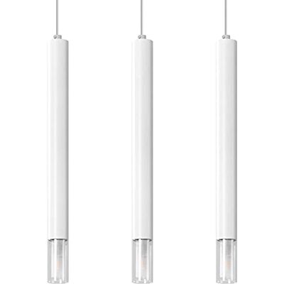SOLLUX lighting Wezyr hänge ljus 3 vit L: 60, B: 450, H: 1200, G9/40W, dimbar SOLLUX lighting Wezyr hänge ljus 3 vit L: 60, B: 450, H: 1200, G9/40W, dimbar