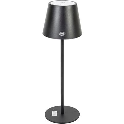 PNI LT04B bordslampa med LED 2,5W, batteri 1200 mAh, laddning via USB-C, 150 lumen, varmvitt ljus 3000K, pekknapp, dimbar, färg Svart PNI LT04B bordslampa med LED 2,5W, batteri 1200 mAh, laddning via USB-C, 150 lumen, varmvitt ljus 3000K, pekknapp, dimbar, färg Svart