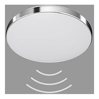 TELEFUNKEN – LED-taklampa, inkl. rörelsesensor, taklampa med dagsljussensor, neutral vit ljusfärg, kontinuerlig ljusfunktion, 16 watt, 1 500 lumen, vit/krom, Ø 29 cm TELEFUNKEN – LED-taklampa, inkl. rörelsesensor, taklampa med dagsljussensor, neutral vit ljusfärg, kontinuerlig ljusfunktion, 16 watt, 1 500 lumen, vit/krom, Ø 29 cm