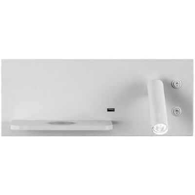 Zarivy Vägglampa 2 + 8 w 4000 k Velazquez Vit Dcho USB+Qi, 130 lm, dubbel ström, mått 14 x 35 x 14 cm. Perfekt för att lysa upp dina utrymmen med modern stil och funktionalitet. Zarivy Vägglampa 2 + 8 w 4000 k Velazquez Vit Dcho USB+Qi, 130 lm, dubbel ström, mått 14 x 35 x 14 cm. Perfekt för att lysa upp dina utrymmen med modern stil och funktionalitet.