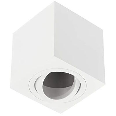 GTV Taklampa AVEIRO aluminium, 80 x 80 x 85 mm, IP20, max 20 W, kvadrat, vit GTV Taklampa AVEIRO aluminium, 80 x 80 x 85 mm, IP20, max 20 W, kvadrat, vit