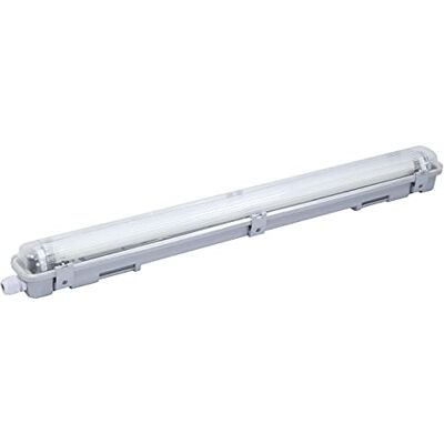 GEFOLEC 410002 Reglette LED-rör 60 cm IP65 1x9w, Pc, vit GEFOLEC 410002 Reglette LED-rör 60 cm IP65 1x9w, Pc, vit