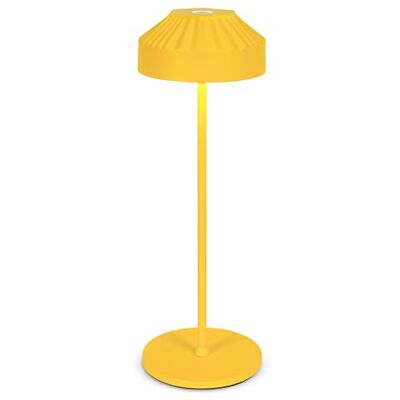 LuminexDesigns Gul modern sladdlös bord, touch dimbar, snygg för vardagsrum eller hall LuminexDesigns Gul modern sladdlös bord, touch dimbar, snygg för vardagsrum eller hall