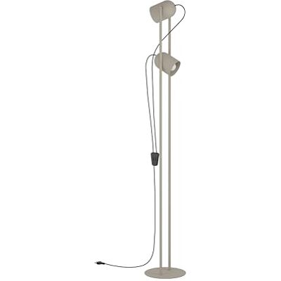 EGLO Tilston Golvlampa, vardagsrumslampa med 2 svängbara spotlights, läslampa av sandfärgat stål, E14-sockel, 142,5 cm EGLO Tilston Golvlampa, vardagsrumslampa med 2 svängbara spotlights, läslampa av sandfärgat stål, E14-sockel, 142,5 cm