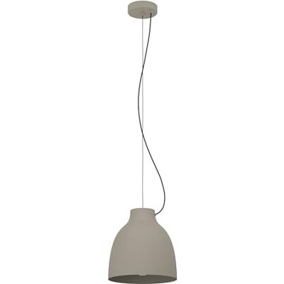 EGLO hängande lampa Camasca, 1-ljus matbordsbelysning, höj- och sänkbar matrumslampa av metall i taupe, belysning med E27-uttag EGLO hängande lampa Camasca, 1-ljus matbordsbelysning, höj- och sänkbar matrumslampa av metall i taupe, belysning med E27-uttag
