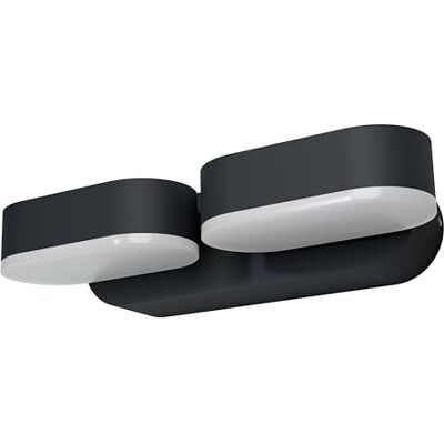 OSRAM ENDURA Style 2-pack mini-spotlights i mörkgrå, LED-utomhusvägglampa med 340° vridbart huvud, IP44-skydd, för entrébelysning OSRAM ENDURA Style 2-pack mini-spotlights i mörkgrå, LED-utomhusvägglampa med 340° vridbart huvud, IP44-skydd, för entrébelysning