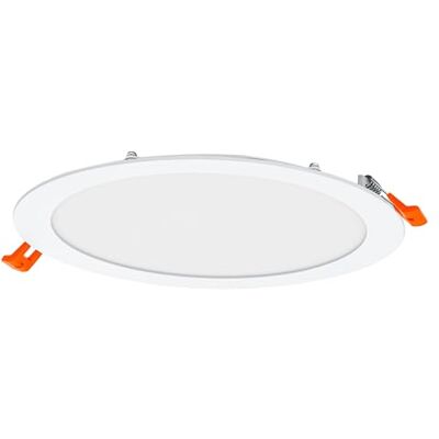 OSRAM Downlight Slim 225mm, LED-infällt ljus, 22W, 6500K kallvitt, 2000 lumen, platt design, IP20, enkel installation för vardagsrum och kök OSRAM Downlight Slim 225mm, LED-infällt ljus, 22W, 6500K kallvitt, 2000 lumen, platt design, IP20, enkel installation för vardagsrum och kök