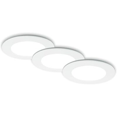 BRILONER Sats med 3 LED-belysningslampor i taket, infällda lampor CCT, LED-belysning i badrummet, infälld strålkastare i badrummet IP44, vit, 92x45 (DxH) BRILONER Sats med 3 LED-belysningslampor i taket, infällda lampor CCT, LED-belysning i badrummet, infälld strålkastare i badrummet IP44, vit, 92x45 (DxH)