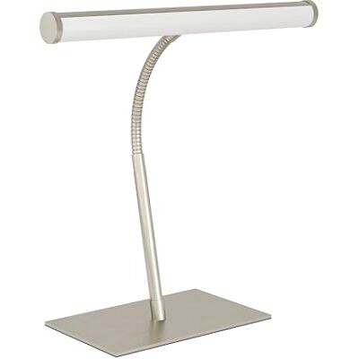 EGLO Riccione LED-bordslampa, skrivbordslampa med flexibel arm och touch-funktion, dimbar via beröring, sänglampa av silverfärgad metall, varmvitt och kallvitt ljus EGLO Riccione LED-bordslampa, skrivbordslampa med flexibel arm och touch-funktion, dimbar via beröring, sänglampa av silverfärgad metall, varmvitt och kallvitt ljus