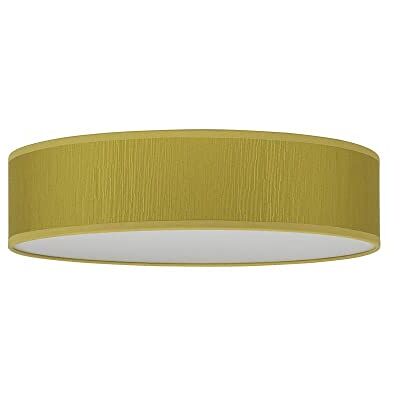 Sotto Luce Umai Modern taklampa med 3 lampor senapsgult tyg vit bas 3 x E27 Ø 40 cm Sotto Luce Umai Modern taklampa med 3 lampor senapsgult tyg vit bas 3 x E27 Ø 40 cm